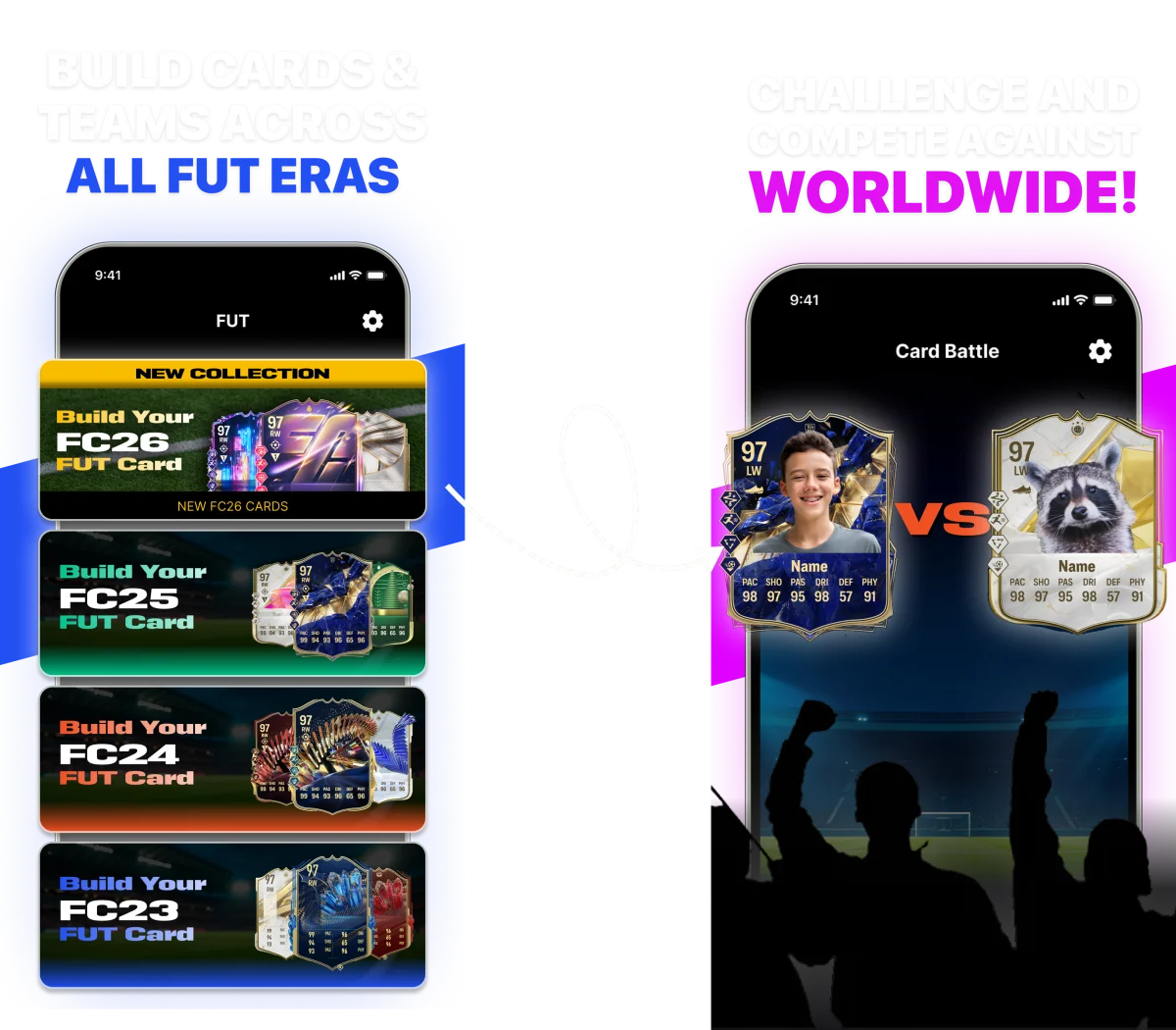 FUT Card Creator Features - Card Builder and Team Creator