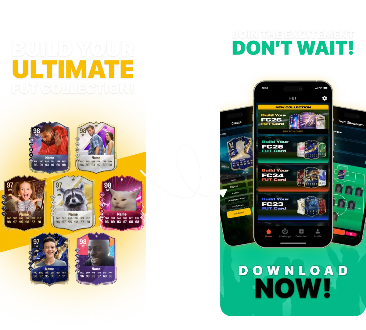 FUT Card Creator Features - Share and Premium